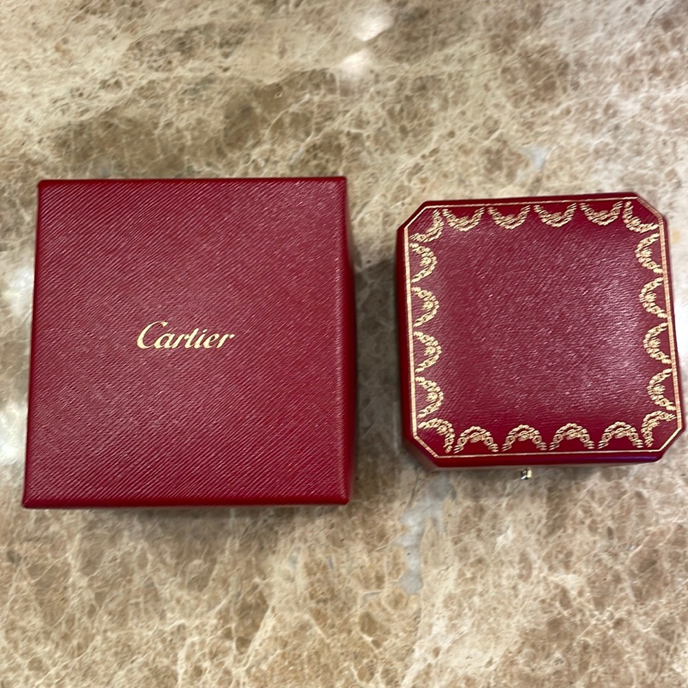 Authentic Cartier Ring Box and Outer Box